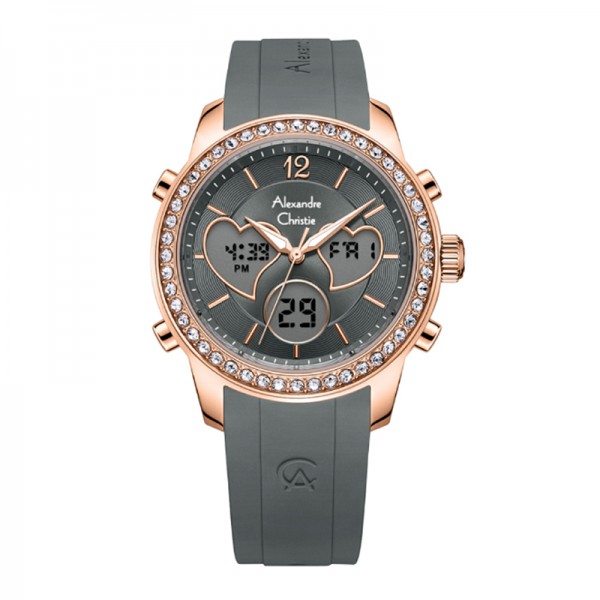 Alexandre Christie AC 9399 Rosegold Grey Rubber LHRRGGR